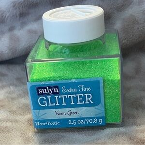 Sulyn Extra Fine Glitter Neon Green Sprinkler 2.5 ounces